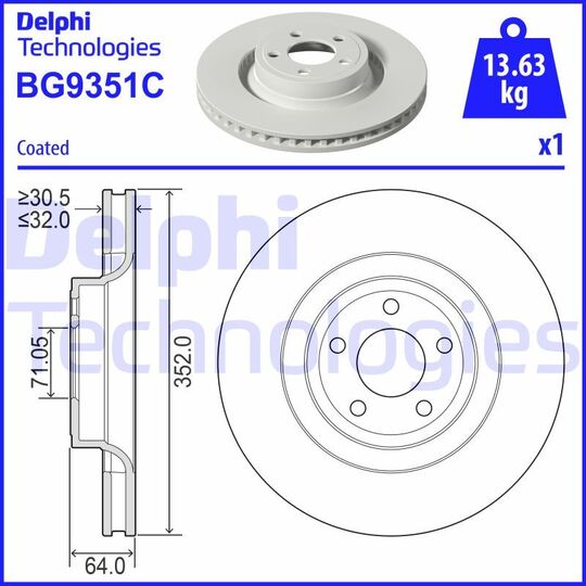 BG9351C - Brake Disc 