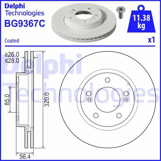 BG9367C - Brake Disc 