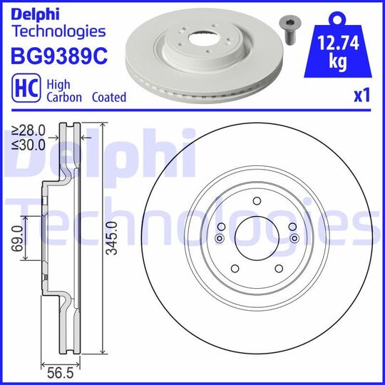 BG9389C - Brake Disc 
