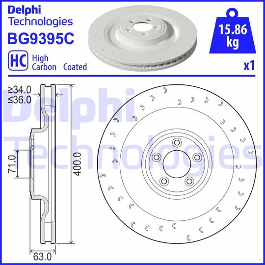 BG9395C - Brake Disc 