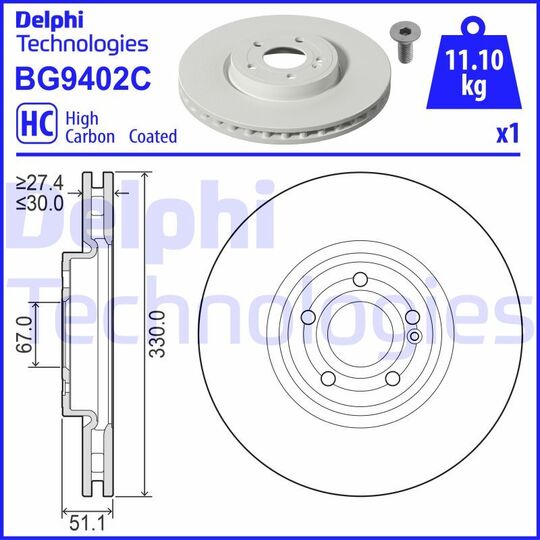 BG9402C - Brake Disc 