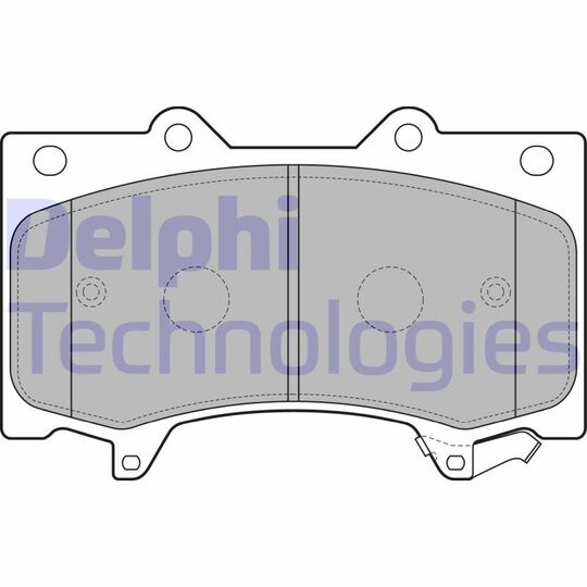 LP2712 - Brake Pad Set, disc brake 