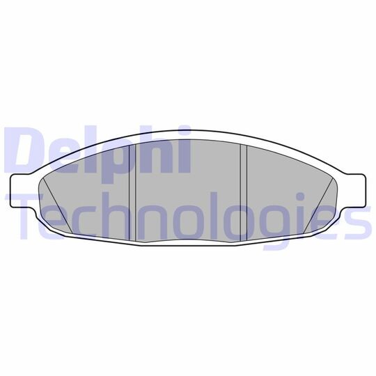 LP3555 - Brake Pad Set, disc brake 