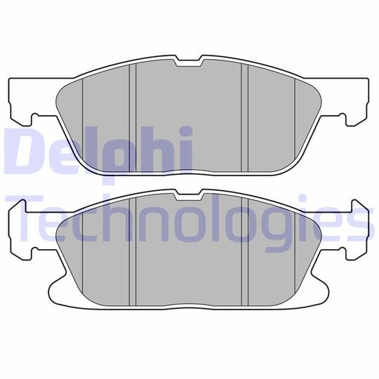 LP3704 - Brake Pad Set, disc brake 