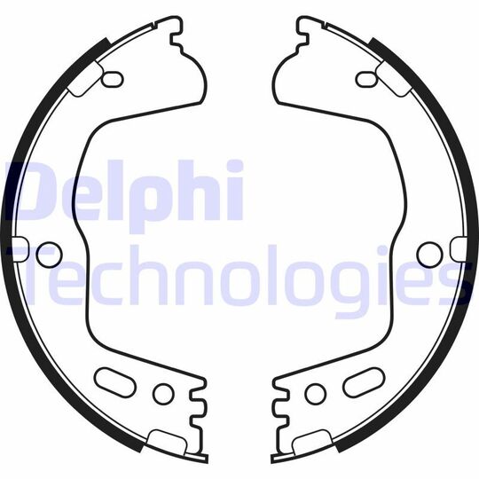 LS2155 - Brake Shoe Set, parking brake 