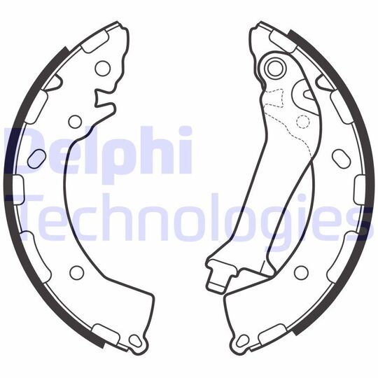 LS2150 - Brake Shoe Set 