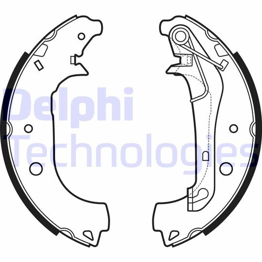 LS2157 - Brake Shoe Set 