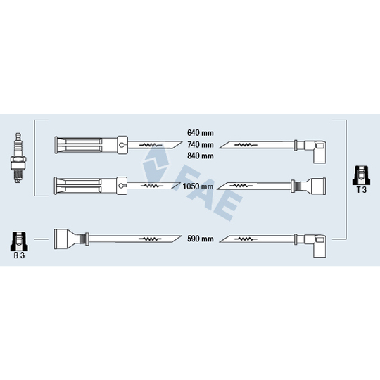 85380 - Tändkabelsats 