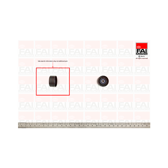 T9255 - Deflection/Guide Pulley, timing belt 