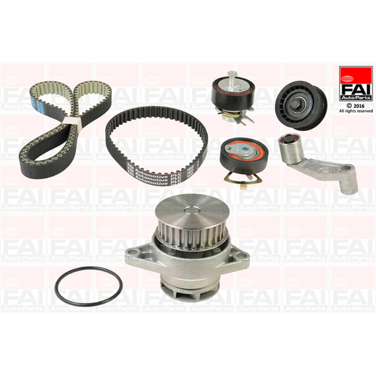 TBK346-6334 - Water Pump & Timing Belt Set 