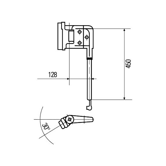 8HG 503 009-082 - Holder, outside mirror 