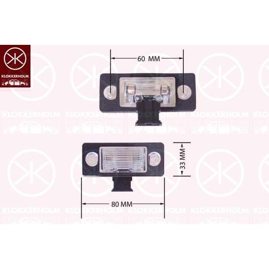 75140850 - Licence Plate Light 