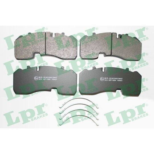 05P1185 - Brake Pad Set, disc brake 