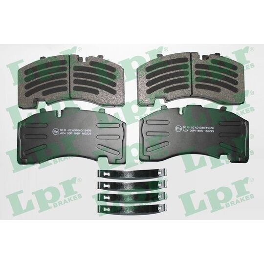 05P1186 - Brake Pad Set, disc brake 