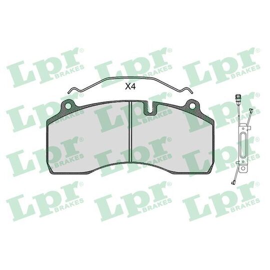 05P1501A - Brake Pad Set, disc brake 