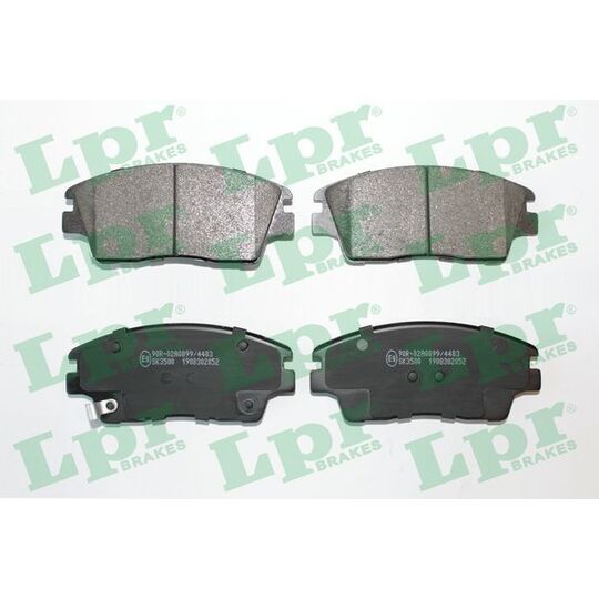 05P2052 - Brake Pad Set, disc brake 