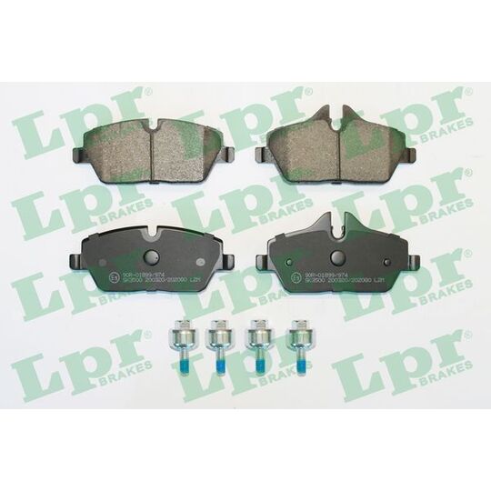 05P2080 - Brake Pad Set, disc brake 