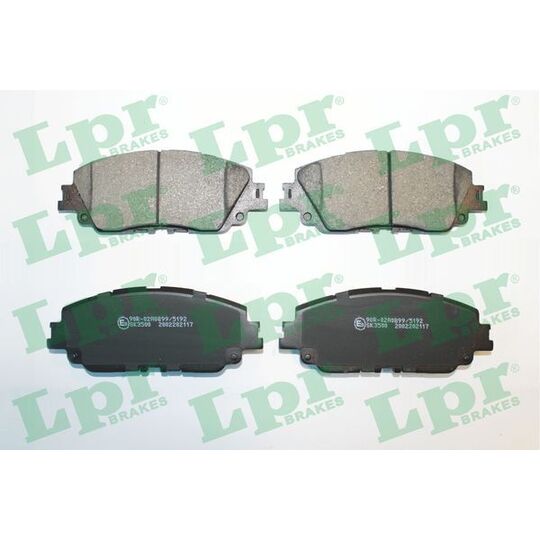 05P2117 - Brake Pad Set, disc brake 