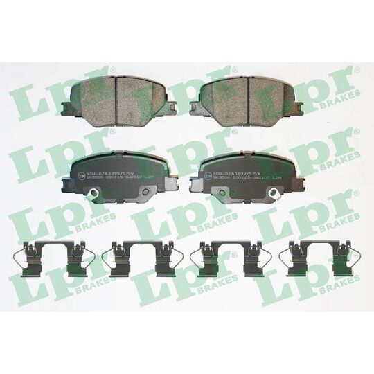 05P2107K - Brake Pad Set, disc brake 