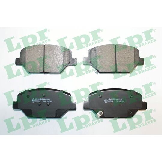 05P2108 - Brake Pad Set, disc brake 