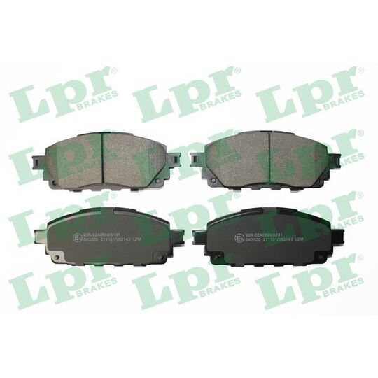 05P2143 - Brake Pad Set, disc brake 