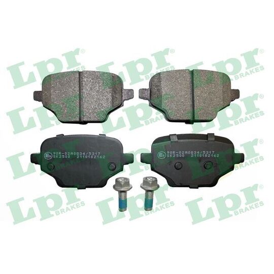 05P2162 - Brake Pad Set, disc brake 