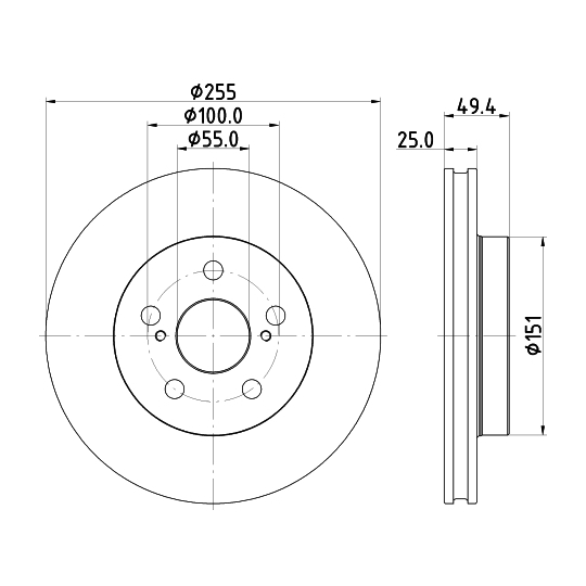 MDC2858C - Brake Disc 