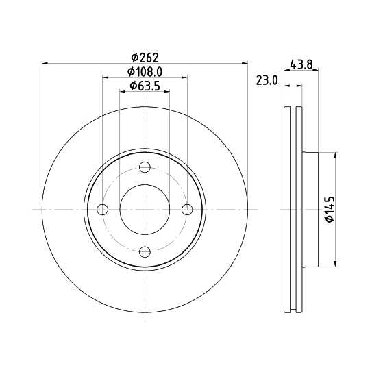 MDC2811C - Bromsskiva 