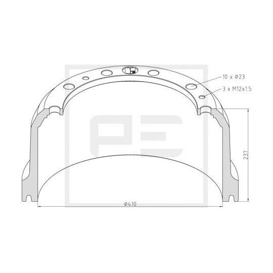 016.502-00A - Brake Drum 