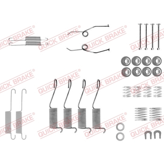 105-0697 - Brake shoe fitting set 