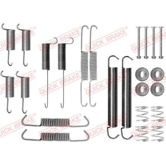 105-0712 - Brake shoe fitting set 