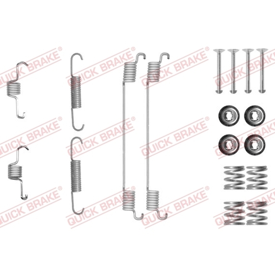 105-0889 - Brake shoe fitting set 