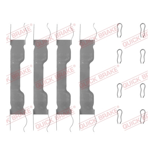 109-0909 - Brake pad fitting set 