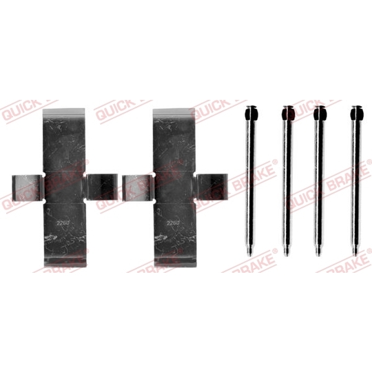 109-0945 - Brake pad fitting set 