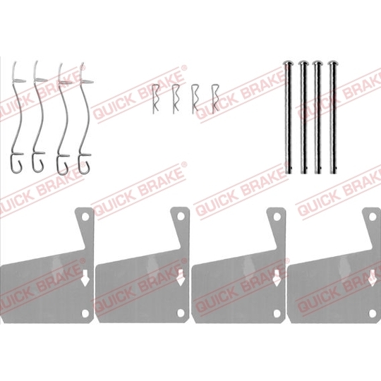 109-0910 - Brake pad fitting set 