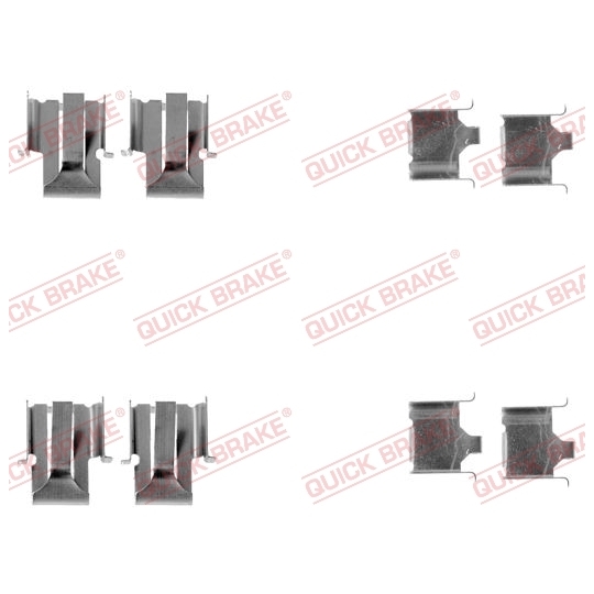 109-1078 - Brake pad fitting set 