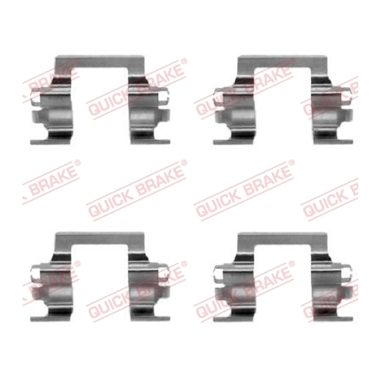 109-1117 - Brake pad fitting set 