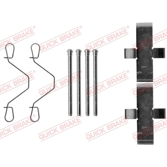 109-1138 - Brake pad fitting set 