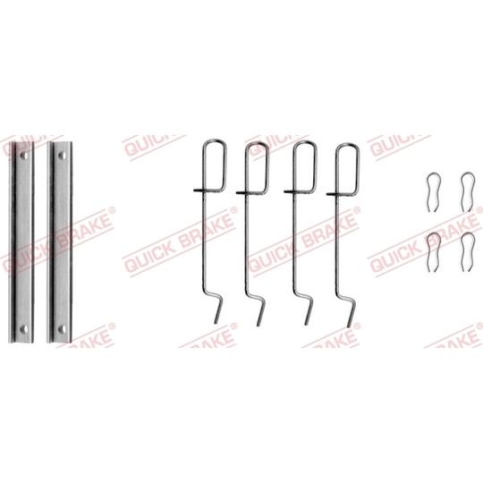 109-1151 - Brake pad fitting set 