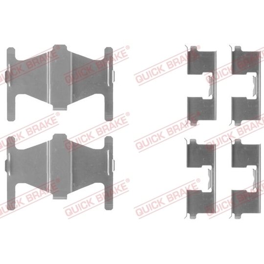 109-1204 - Brake pad fitting set 