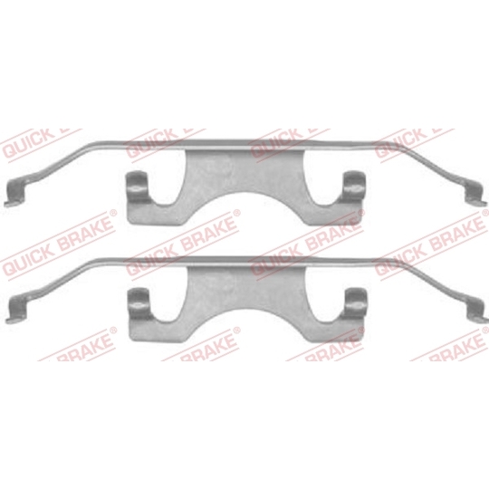 109-1241 - Brake pad fitting set 