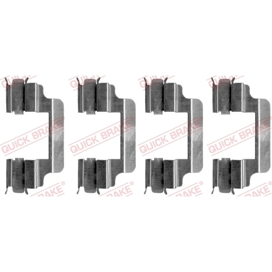 109-1231 - Brake pad fitting set 