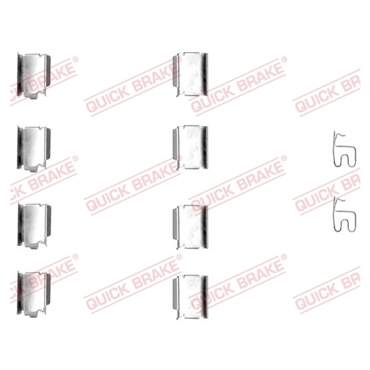 109-1246 - Brake pad fitting set 