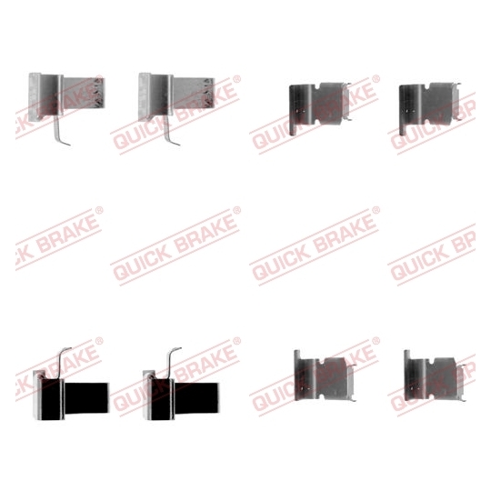 109-1262 - Brake pad fitting set 