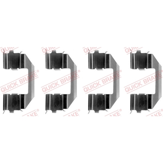 109-1258 - Brake pad fitting set 