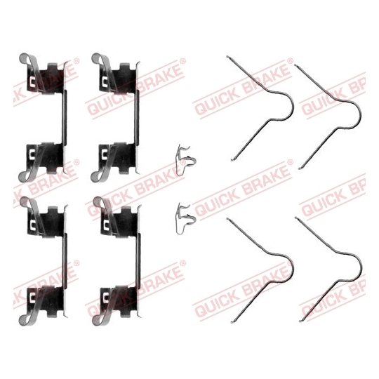 109-1254 - Brake pad fitting set 