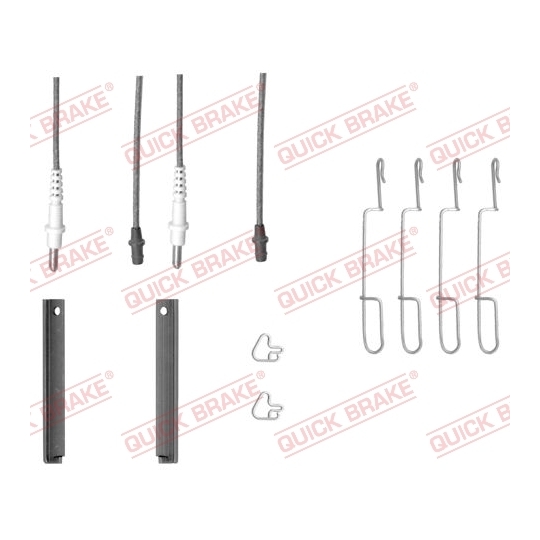 109-1280X - Brake pad fitting set 