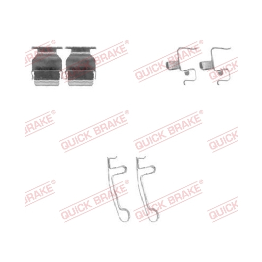 109-1604 - Accessory Kit, disc brake pad 