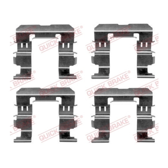 109-1612 - Brake pad fitting set 