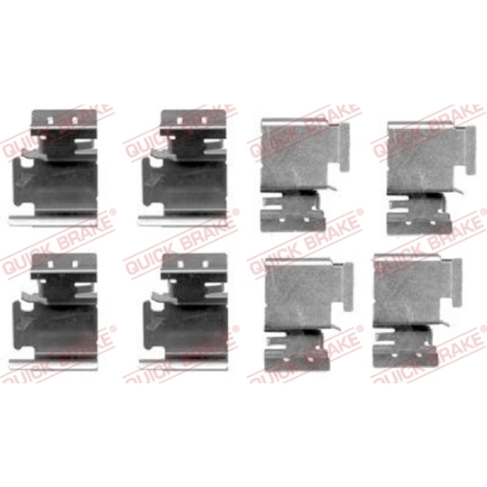 109-1298 - Brake pad fitting set 